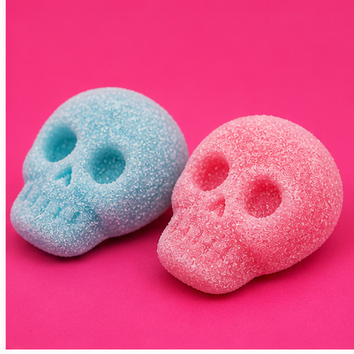 💀 Bonbons Têtes de Mort Acidulées